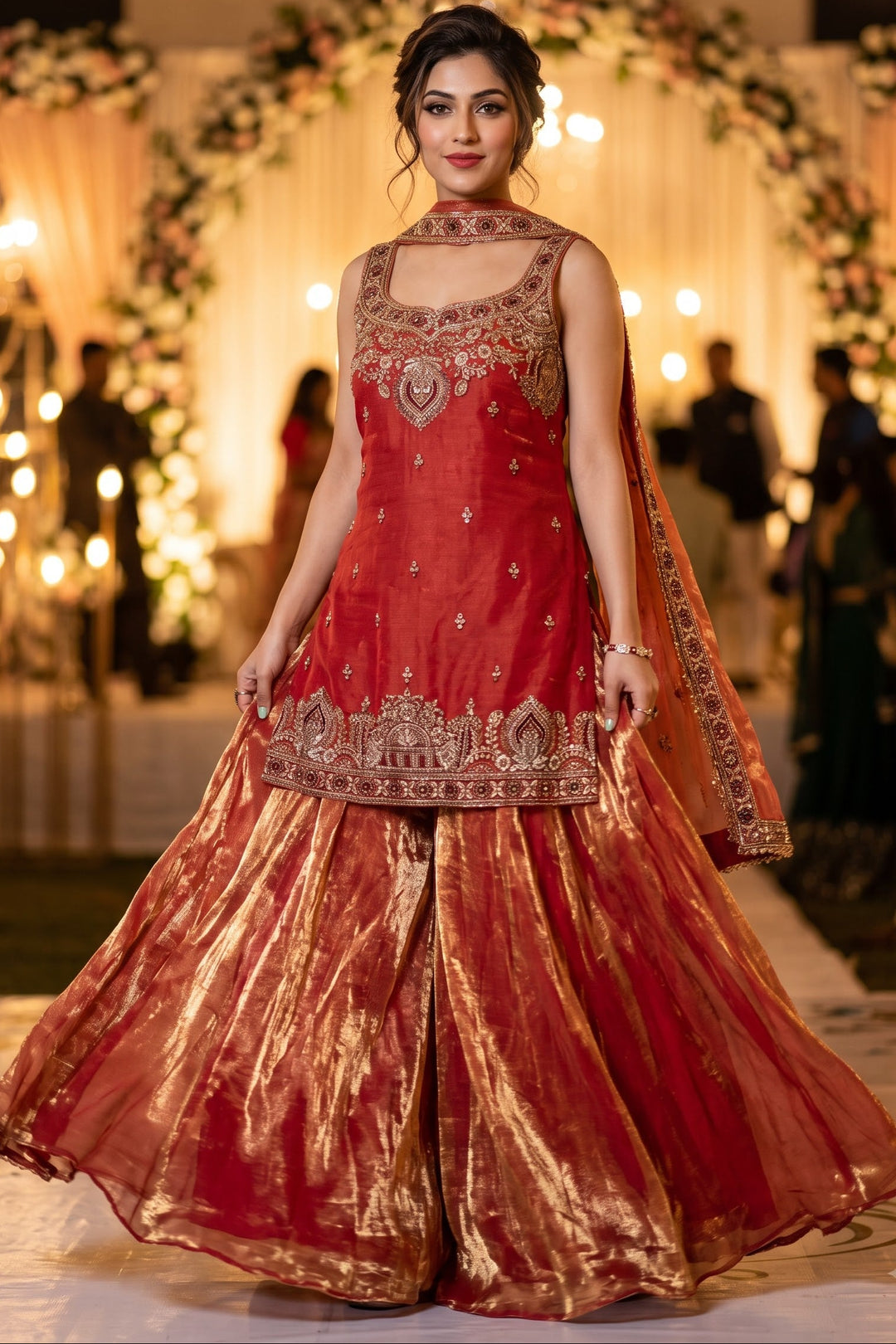 Heavenly Haze Designer Sharara Set