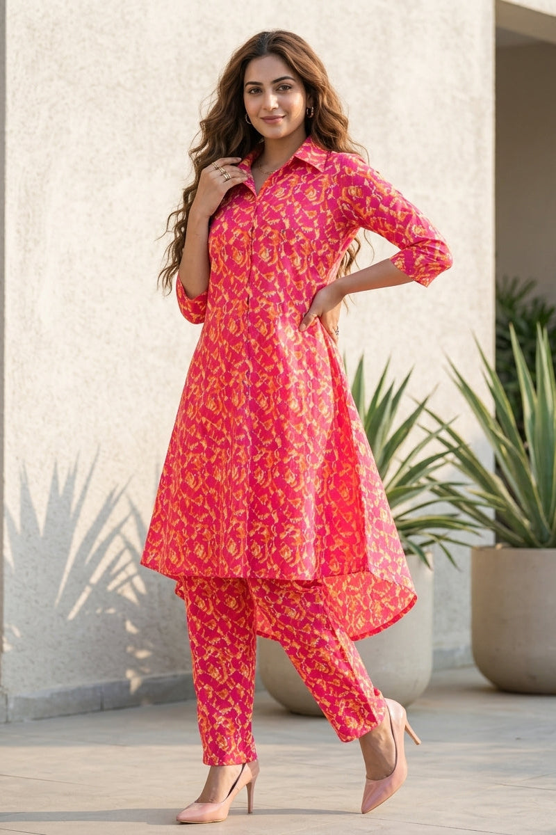Smartness Overloaded(Pinkish Wish) Co-Ord Set
