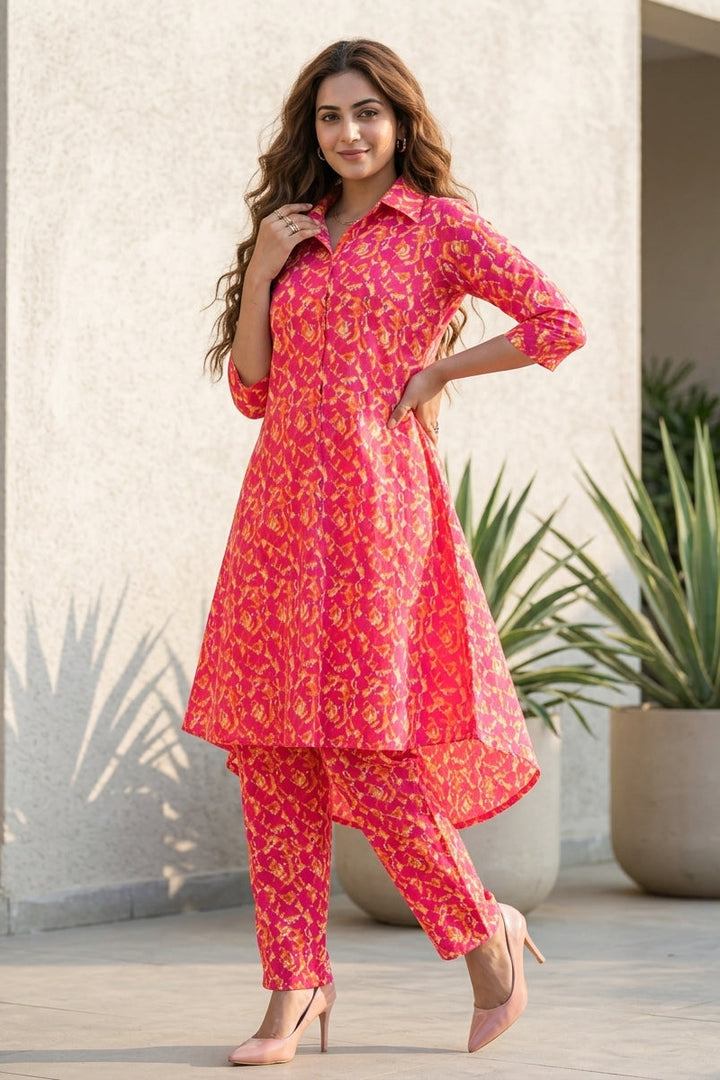 Smartness Overloaded(Pinkish Wish) Co-Ord Set