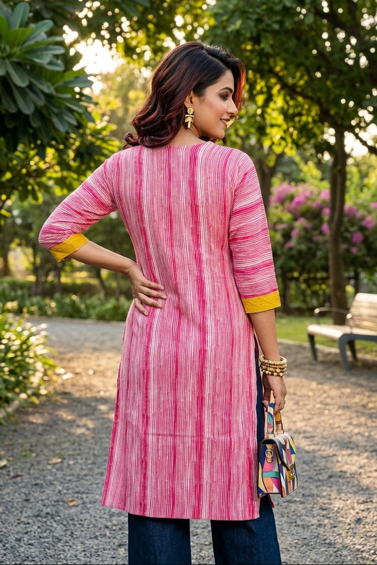 Sun Diva Cotton  Kurti