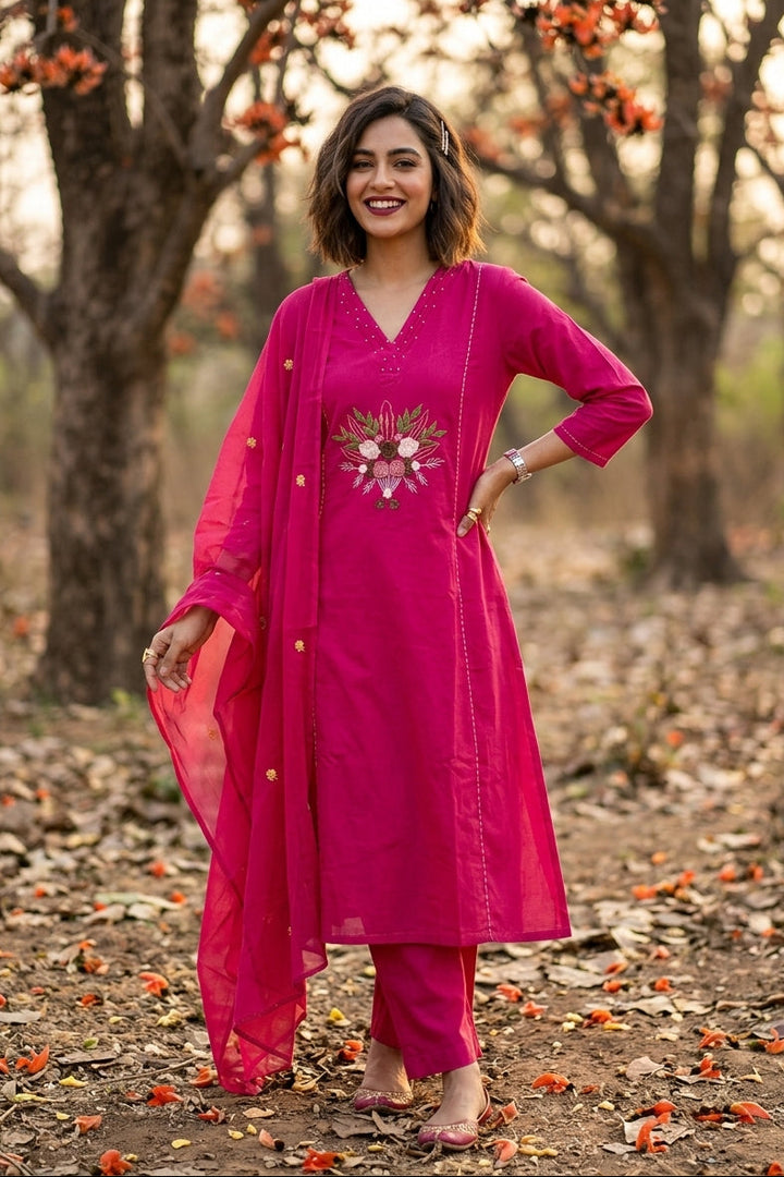 Rainbow Dreams Cotton Kurti Set