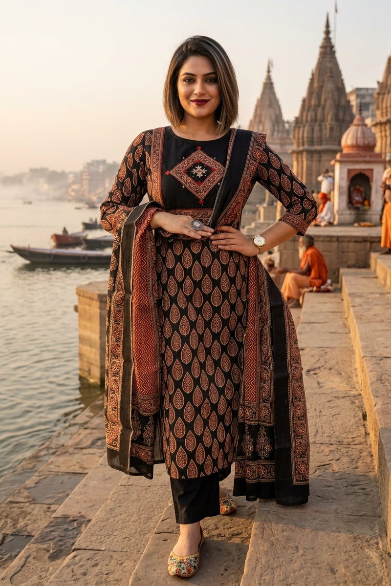Single Essence Cotton Kurti Set