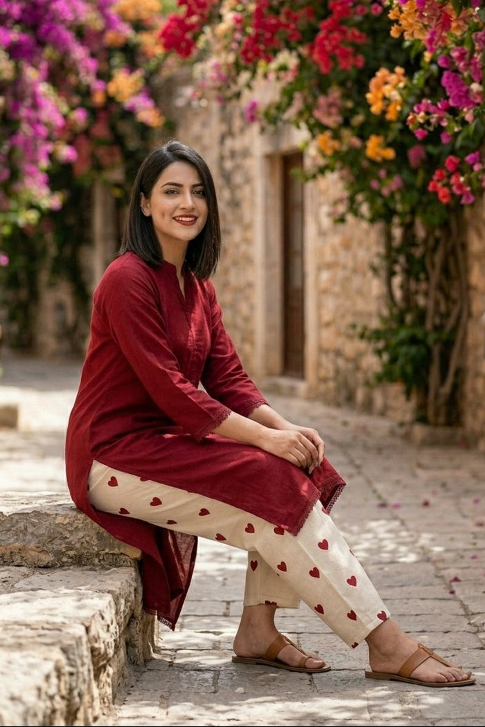 Love In The Air Rayon Co-Ord Sets
