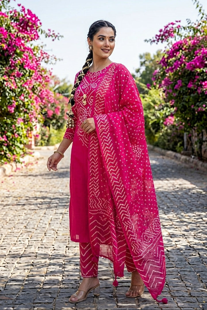 Crispy Cute Cotton Kurti Set