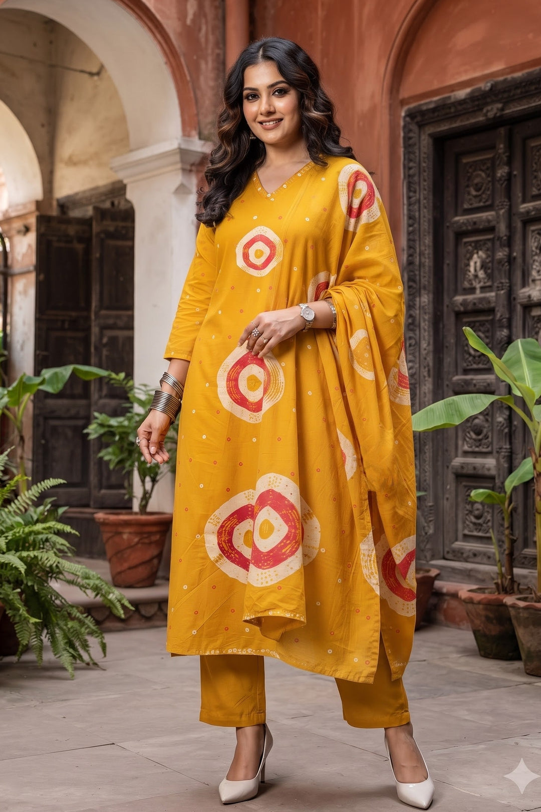 Fable and flame Cotton Kurti Set