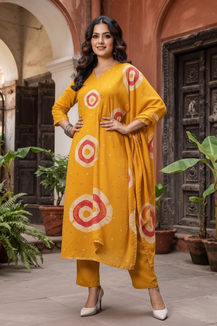 Fable and flame Cotton Kurti Set