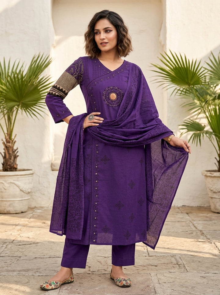 Anvee Cotton Kurti Set