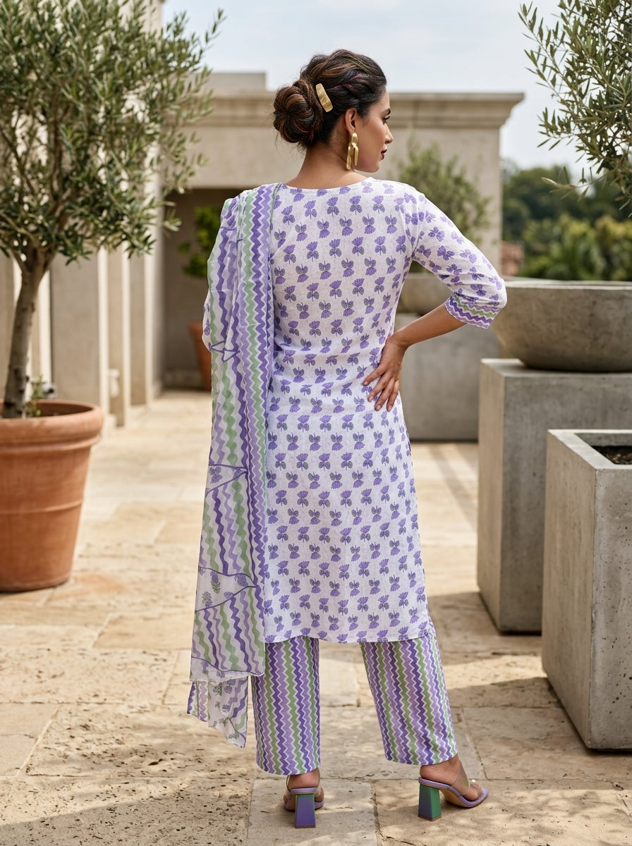 Cloud Wave  Kurti Set