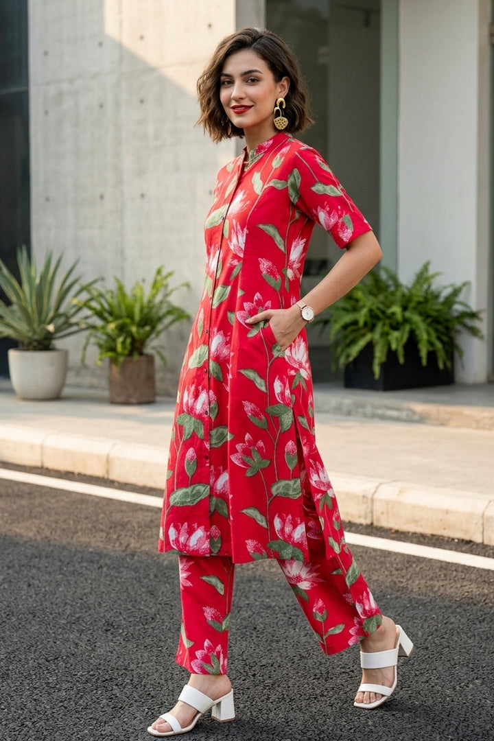 Floral Delight -Cotton Coord Set