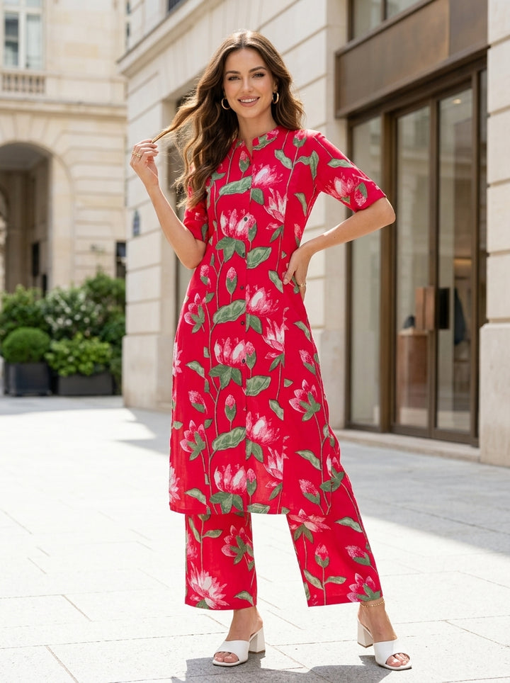 Floral Delight -Cotton Coord Set
