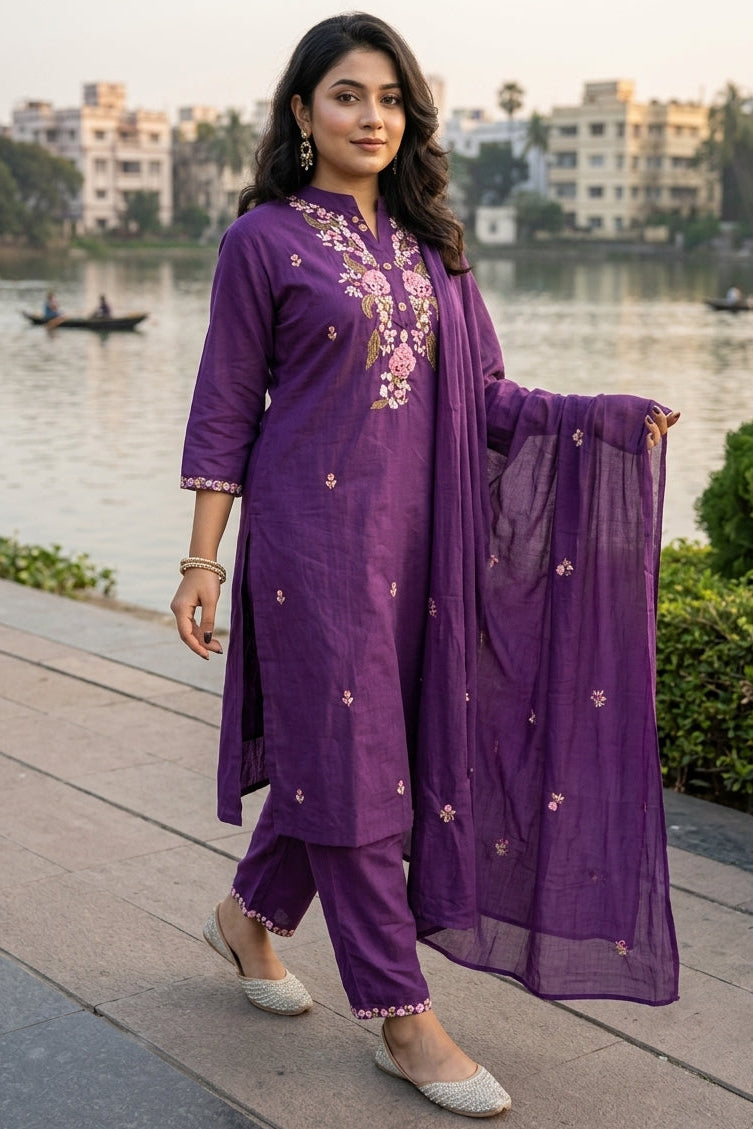 In Color Joy Cotton Kurti Set