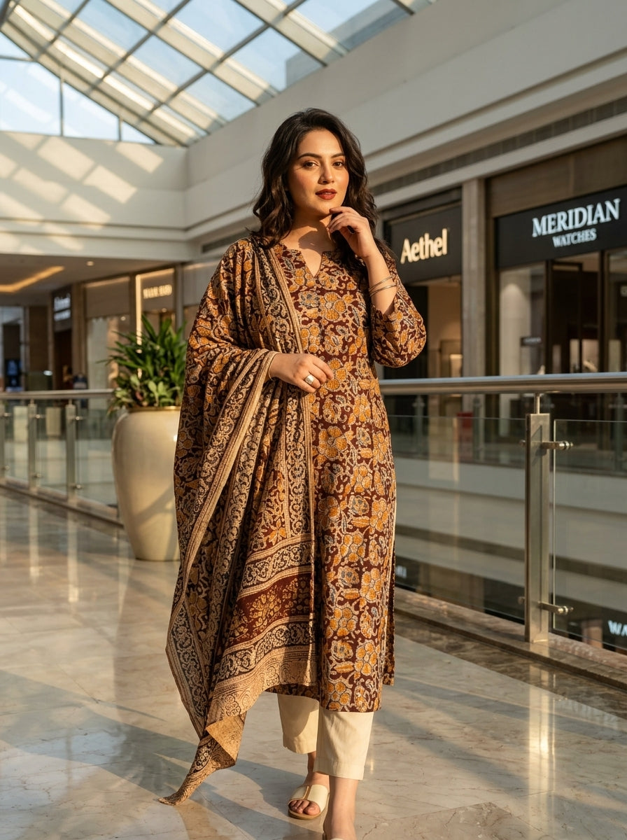 Office Day Out  Cotton Kurti Set