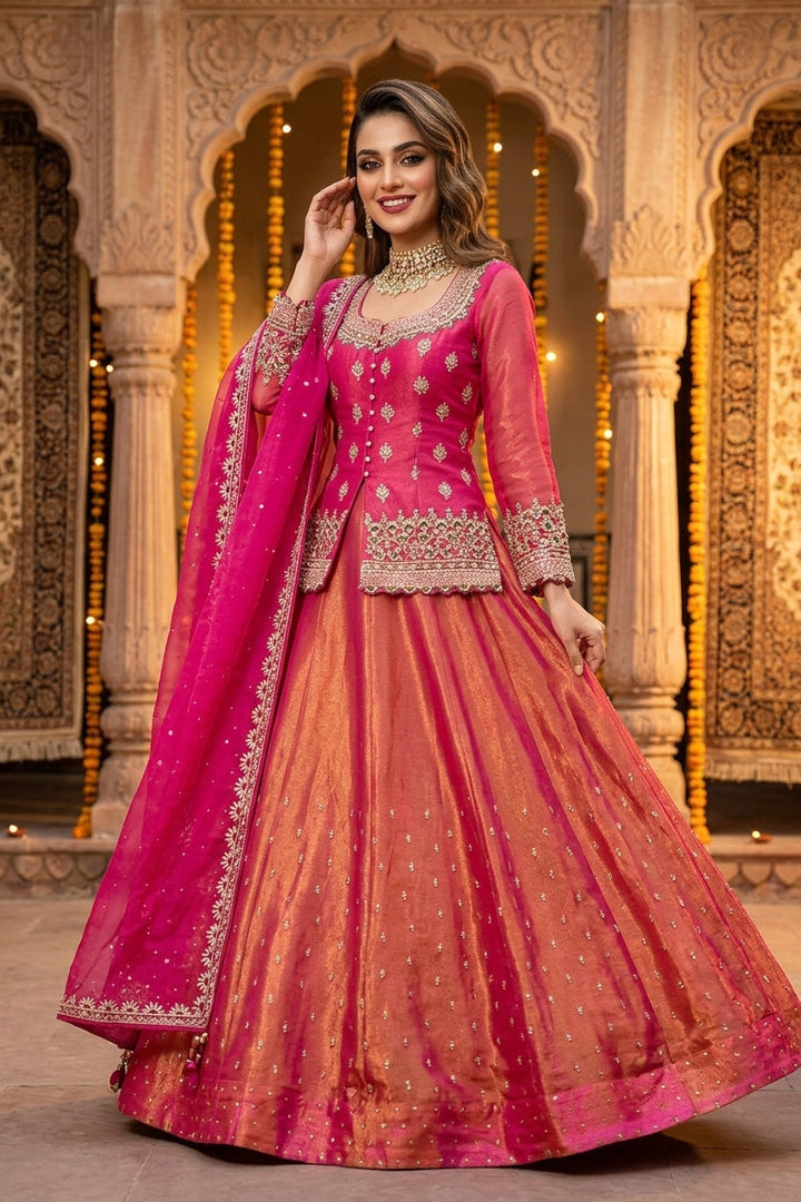 Ethnic Glam Fit Fancy Silk Lehenga