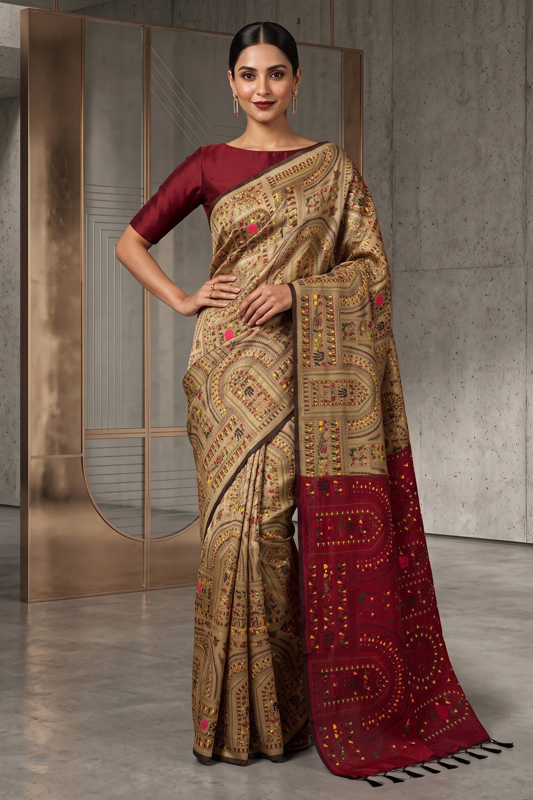 Melody of Colors Cotton Silk Saree