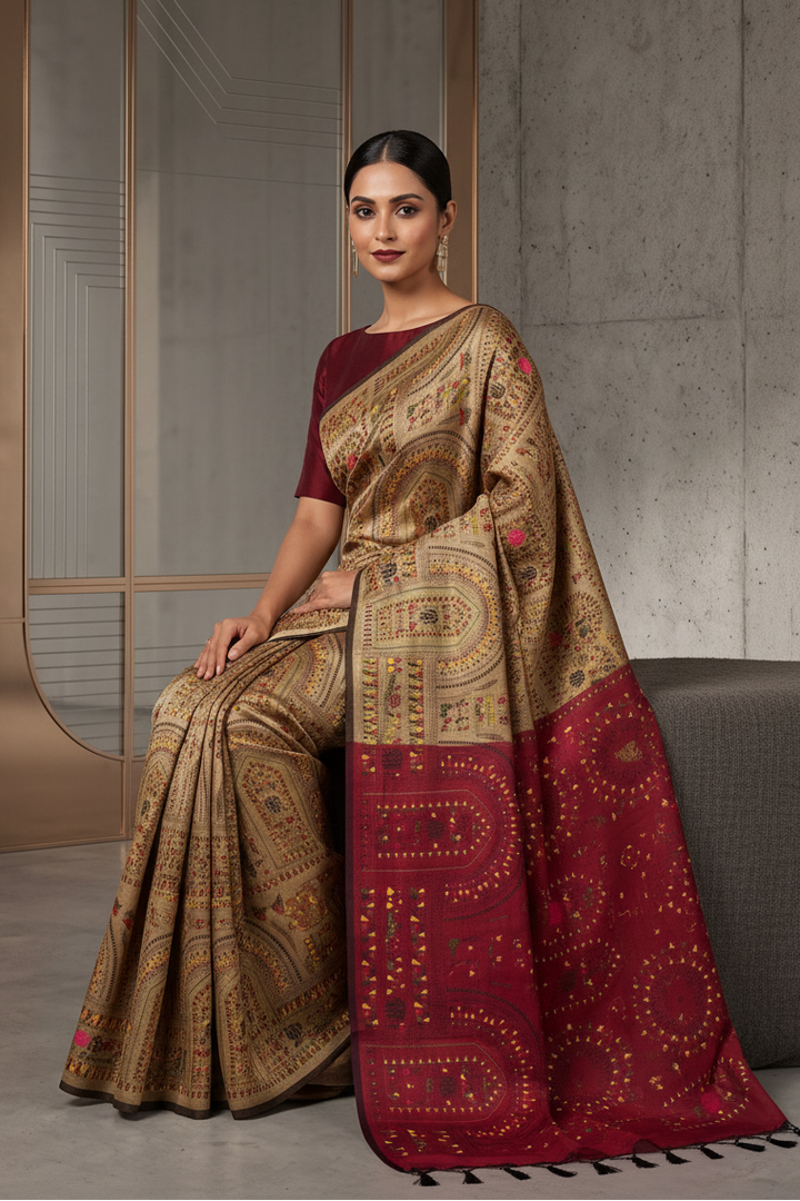Melody of Colors Cotton Silk Saree
