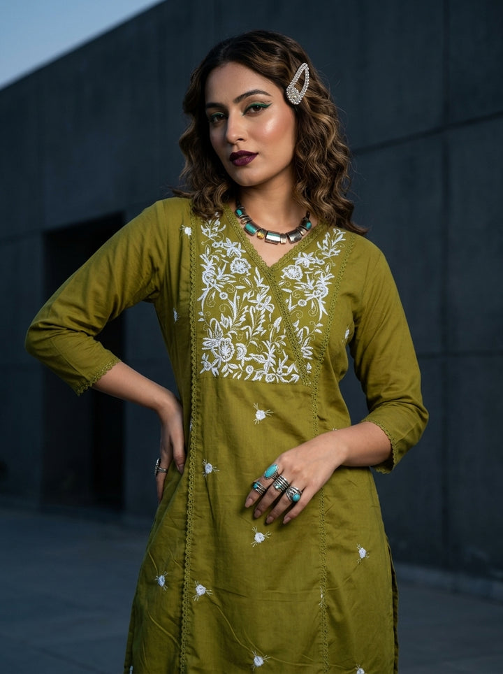 Special Occasion Cotton Kurti Set