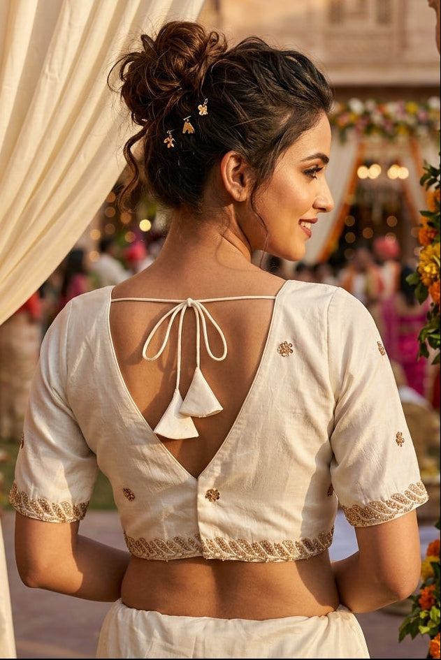 Mysterious Beauty -Fendy Silk Blouse
