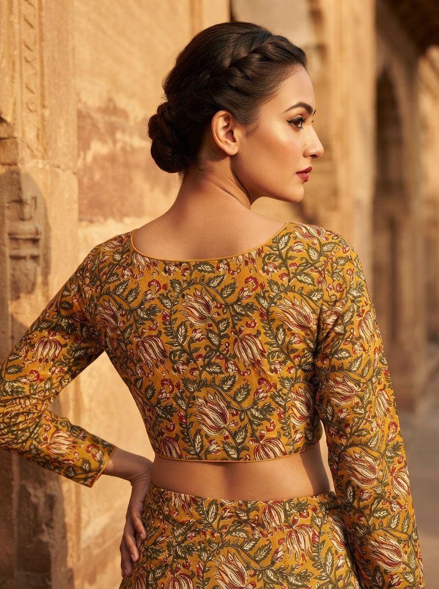Wrapped In Dreams Ajrakh Cotton Blouse