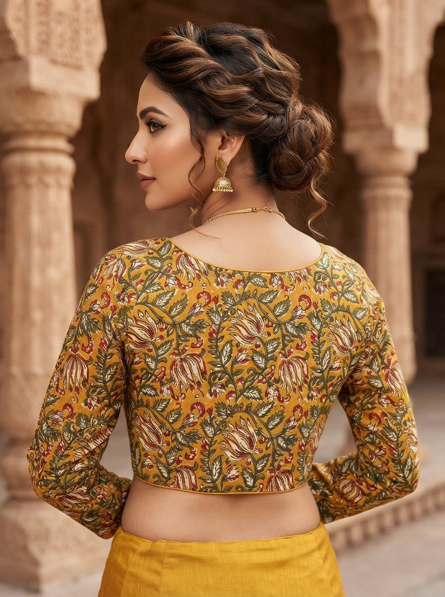 Wrapped In Dreams Ajrakh Cotton Blouse