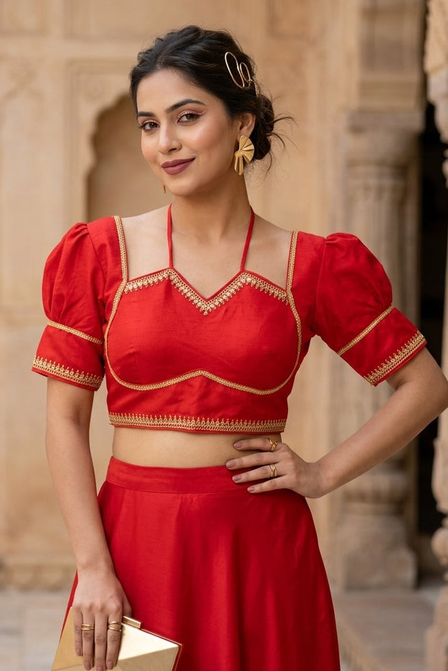A Touch Of Tradition Masaba Style Blouse