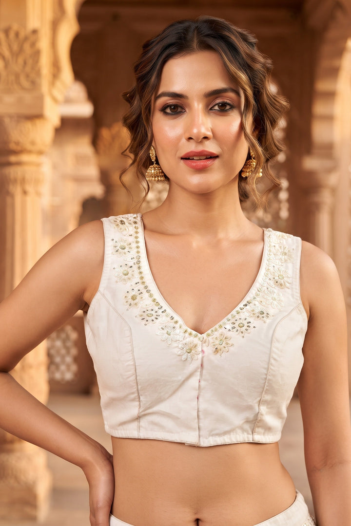 Scarlet Daisy Designer Organaja  Blouse
