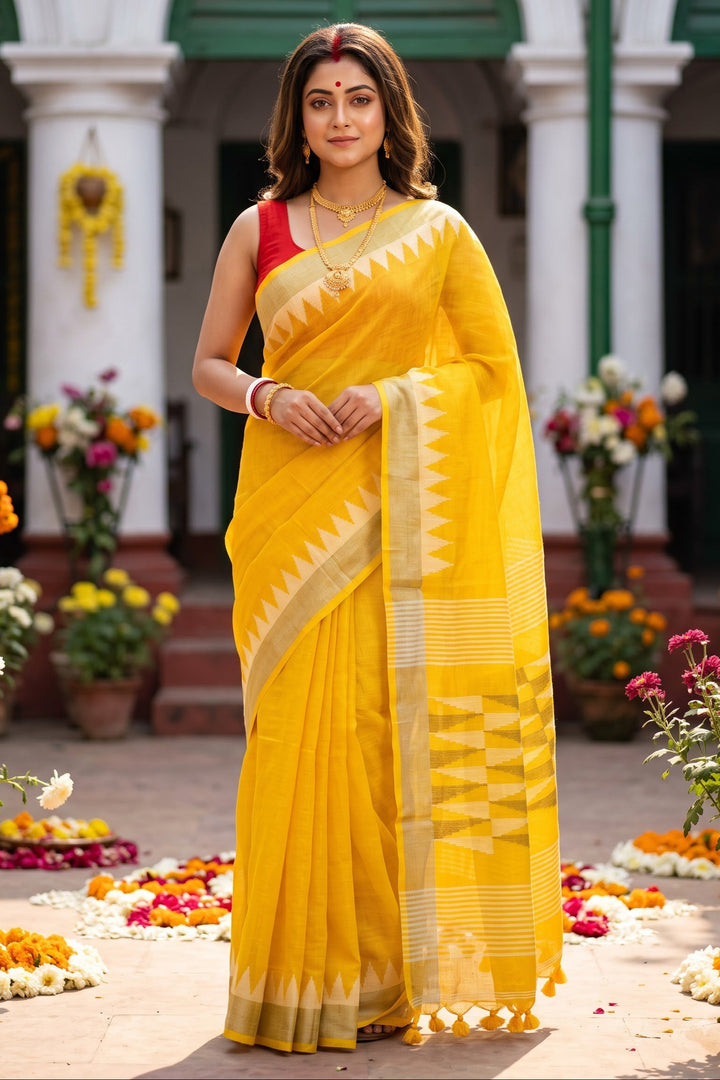 Linen Saree