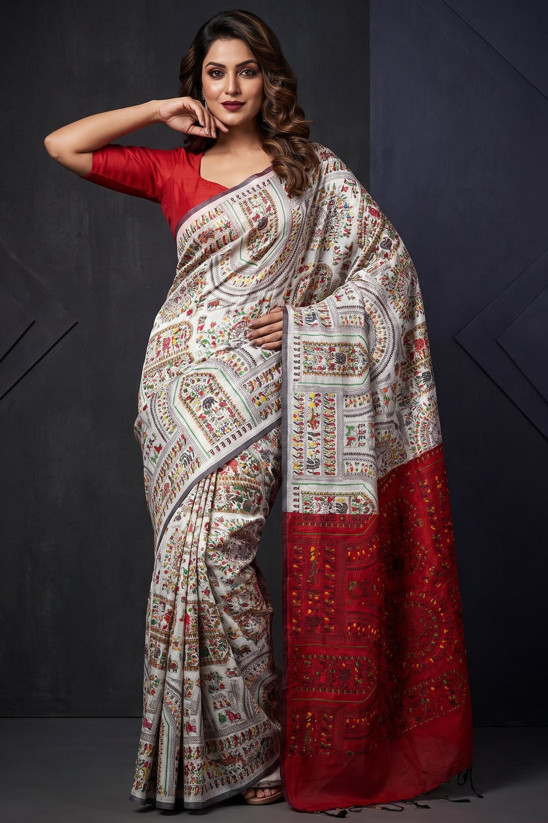 Melody of Colors Cotton Silk Saree