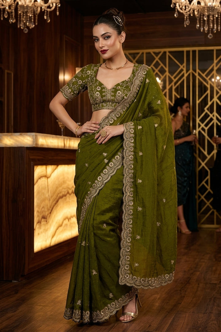 Draped in Dreams Tissue Silk Saree