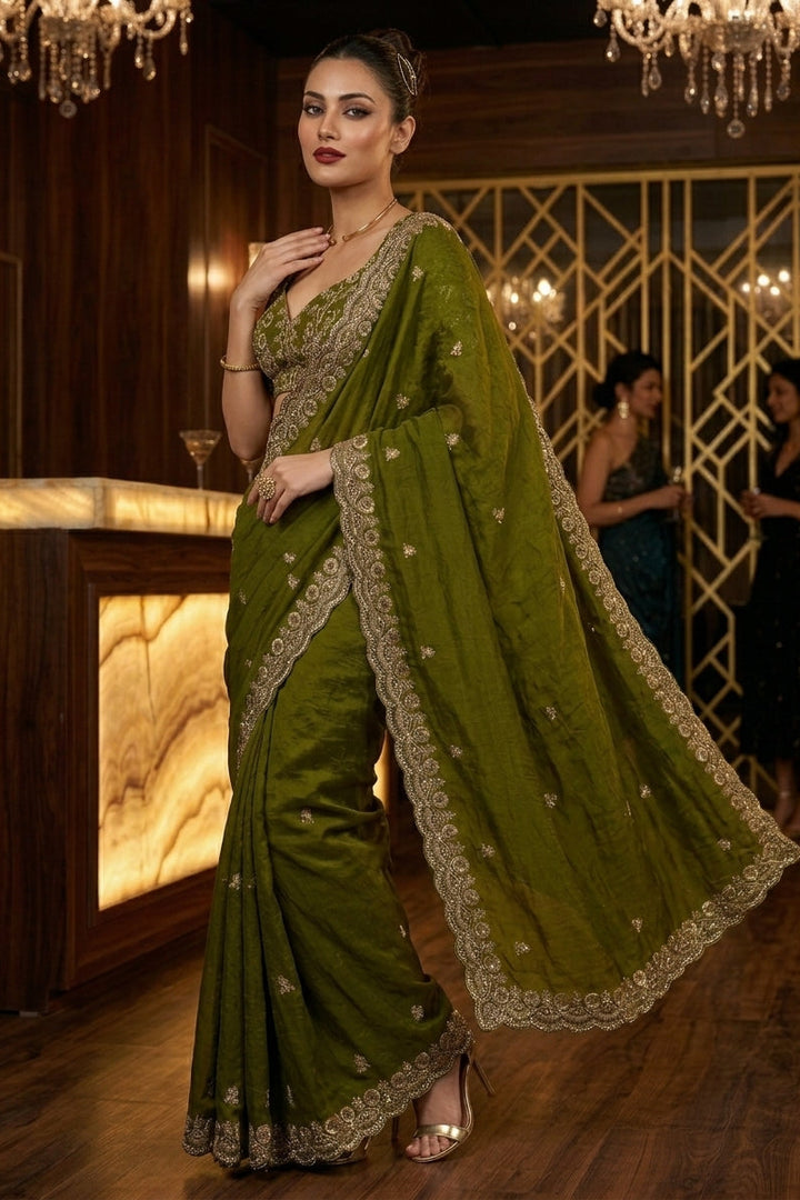 Draped in Dreams Tissue Silk Saree