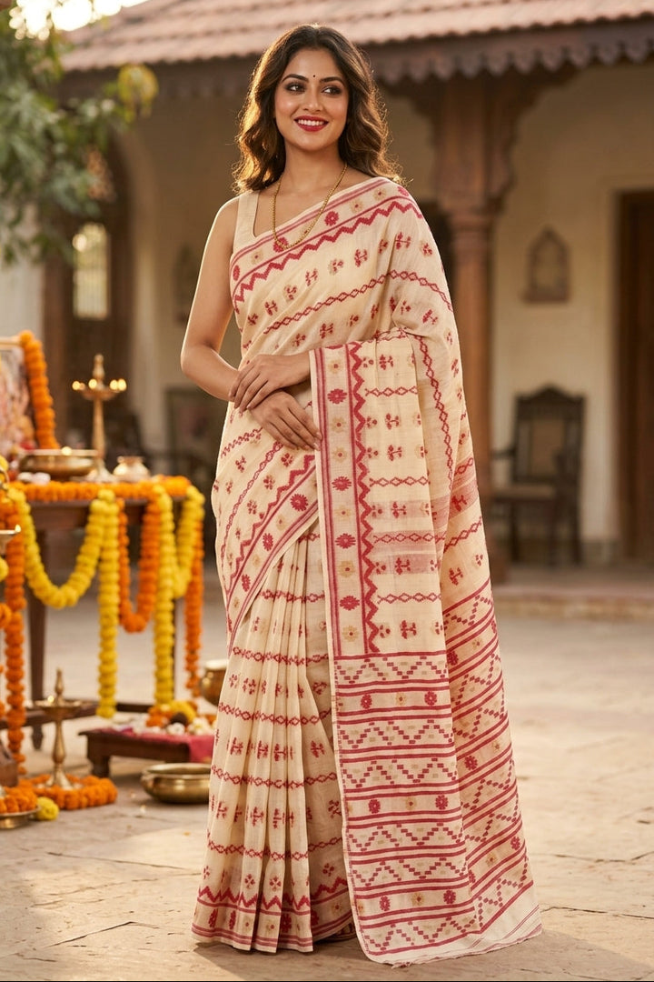 Nabanita Bengal Jamdani Saree