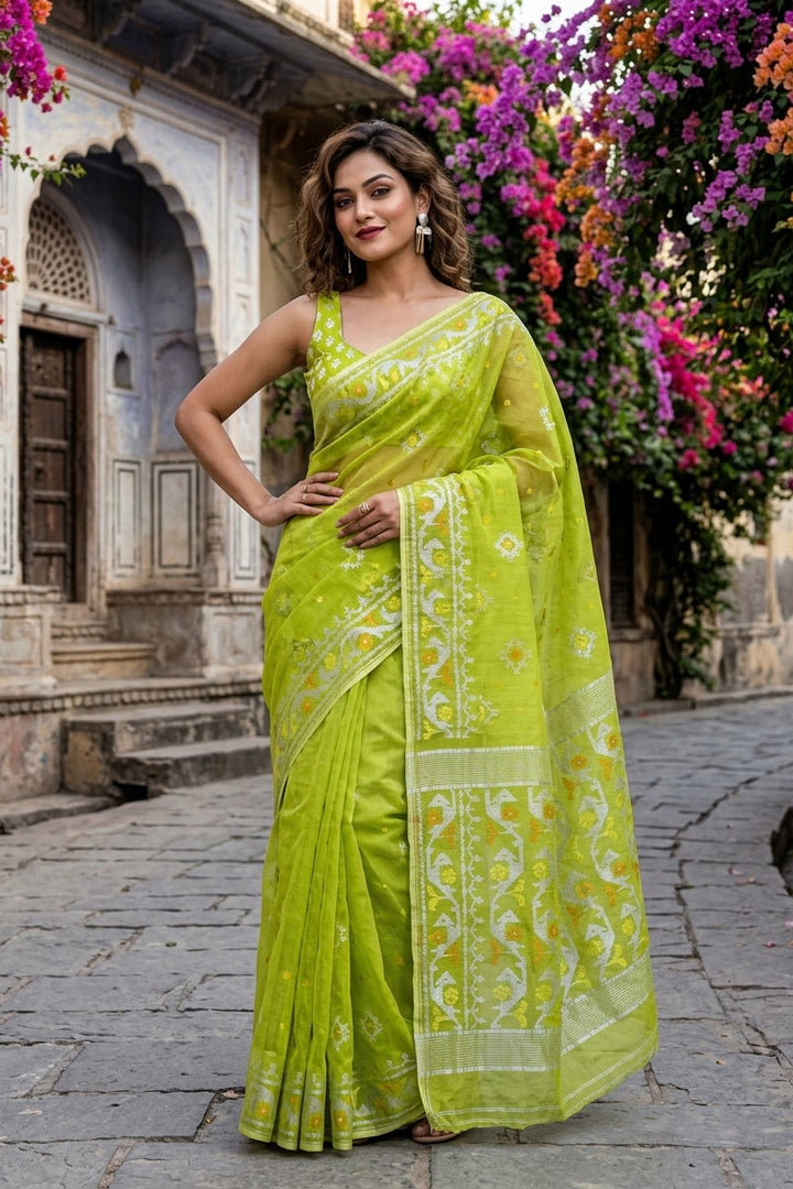 Raag Dhumketu Dhakai Jamdani Saree