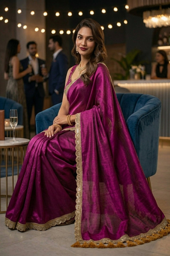 Amrithavarshini -Showers Of Nectar Cotton Tissue Saree