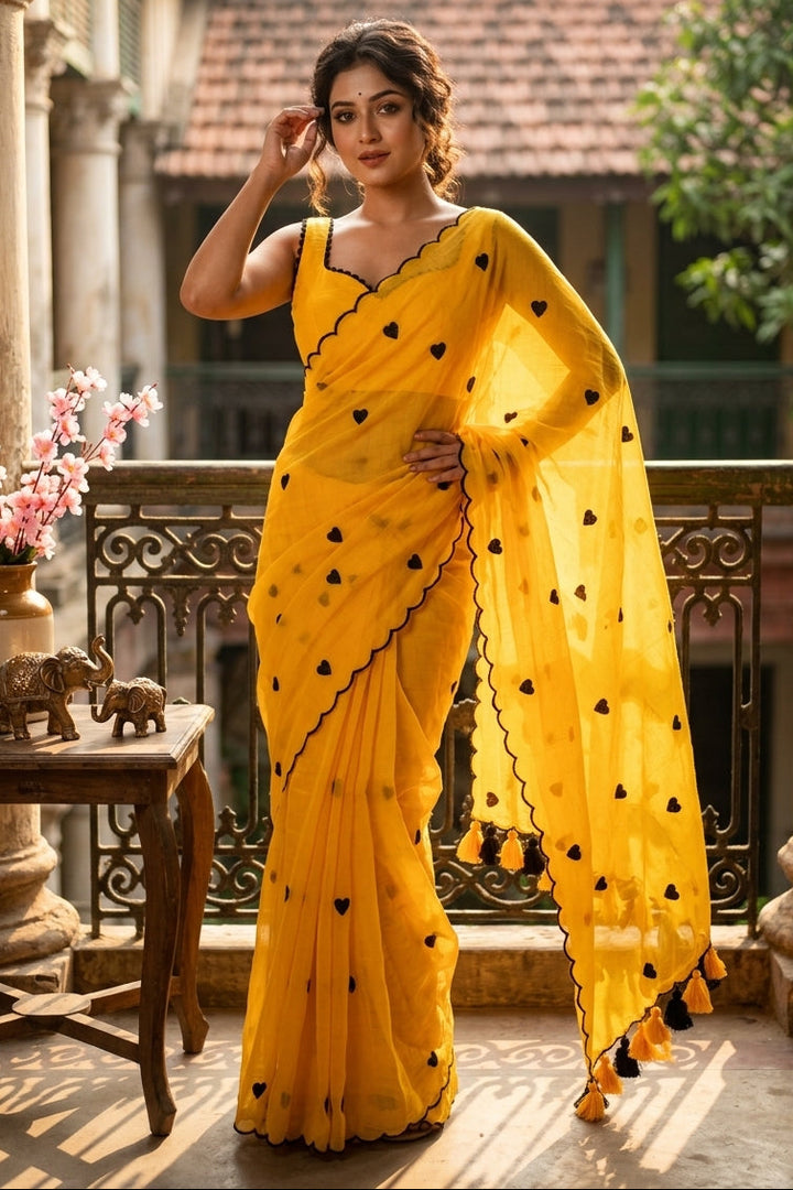 Sunkissed Love Mul Cotton Saree