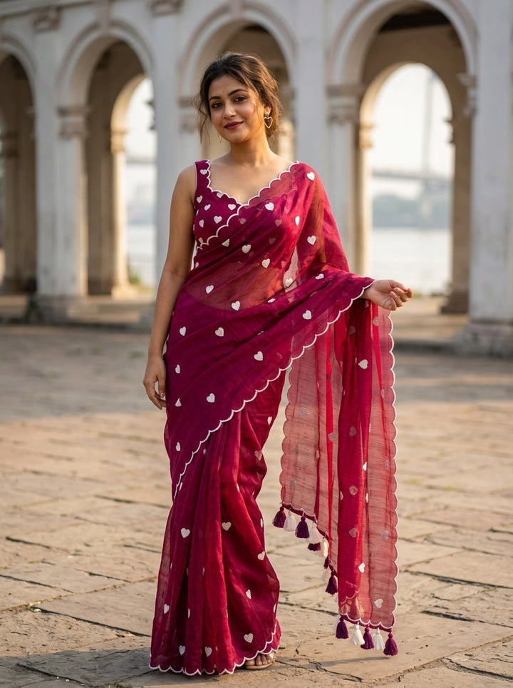 Sunkissed Love Mul Cotton Saree
