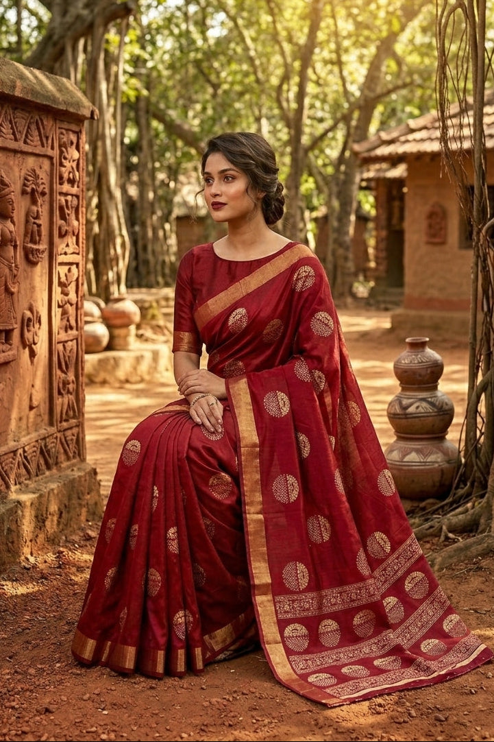 Crash of Destiny Fancy Silk Saree