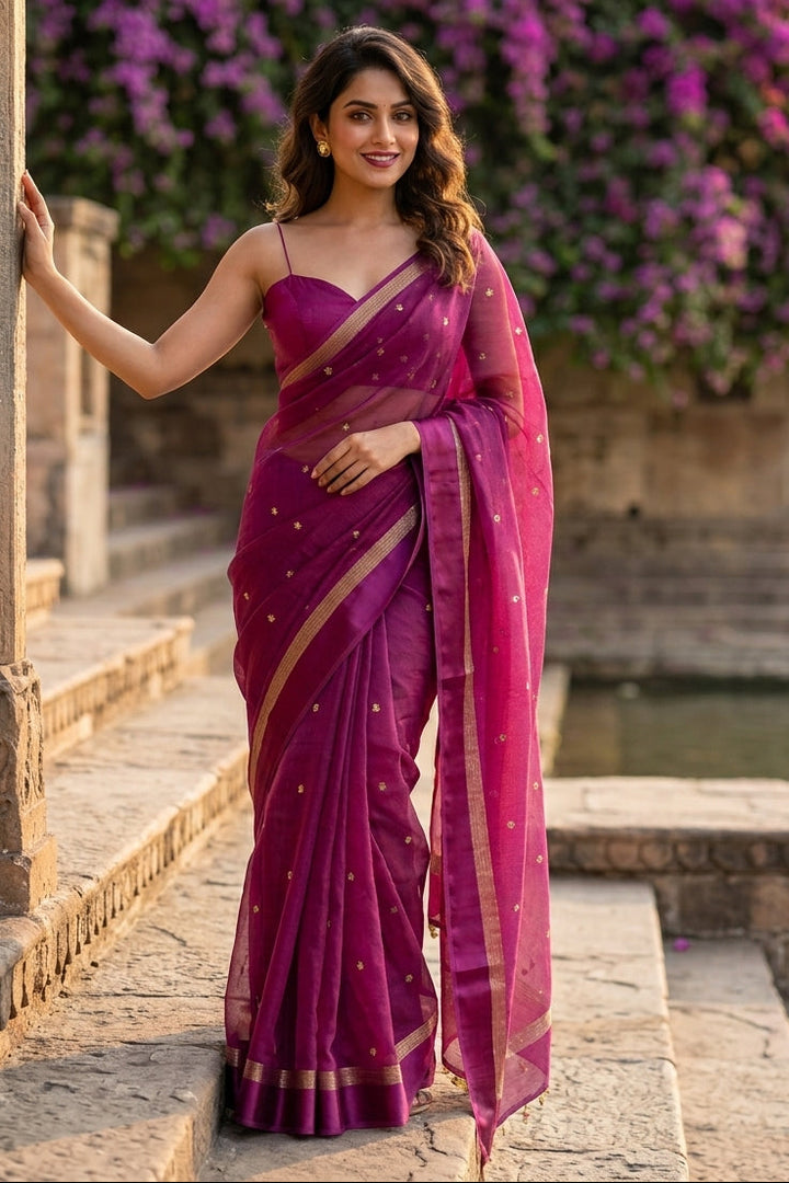 Amazing Chronicles Georgette Silk Saree