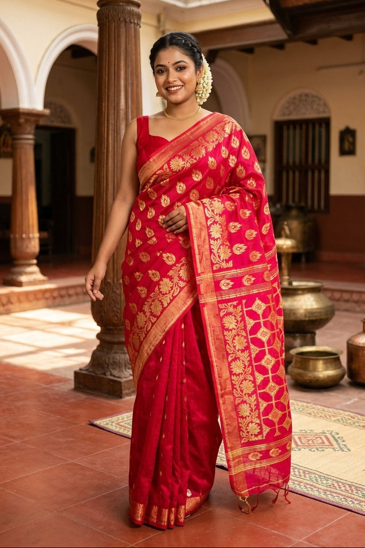 Rajeshwari Banarasi Khadi Saree