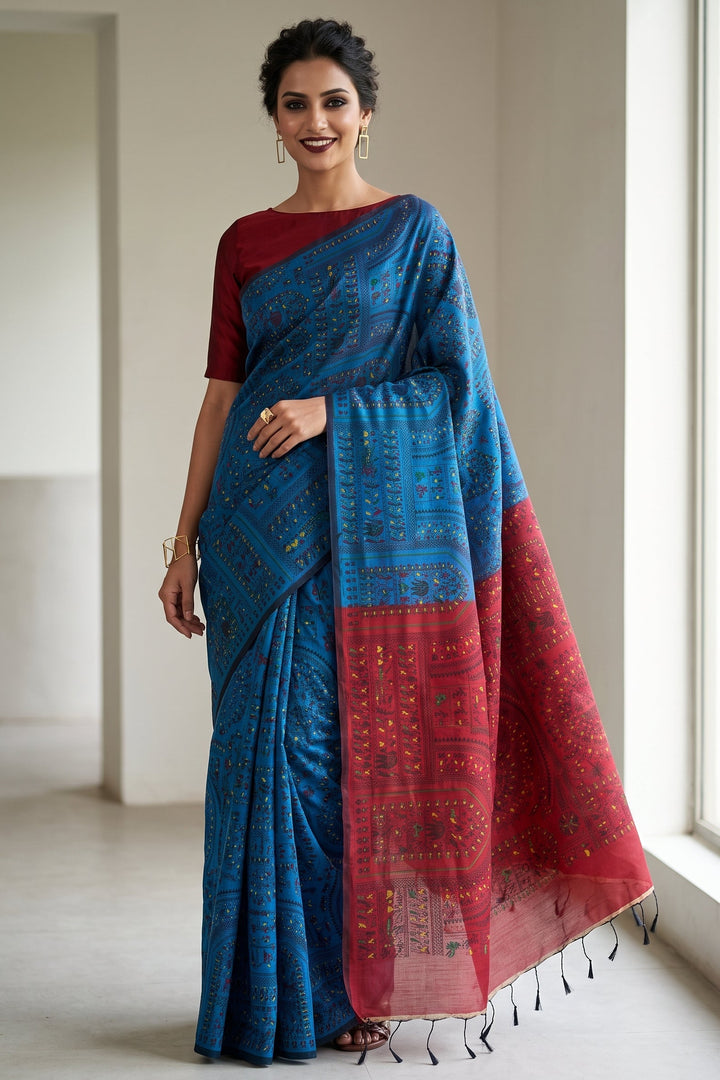Melody of Colors Cotton Silk Saree