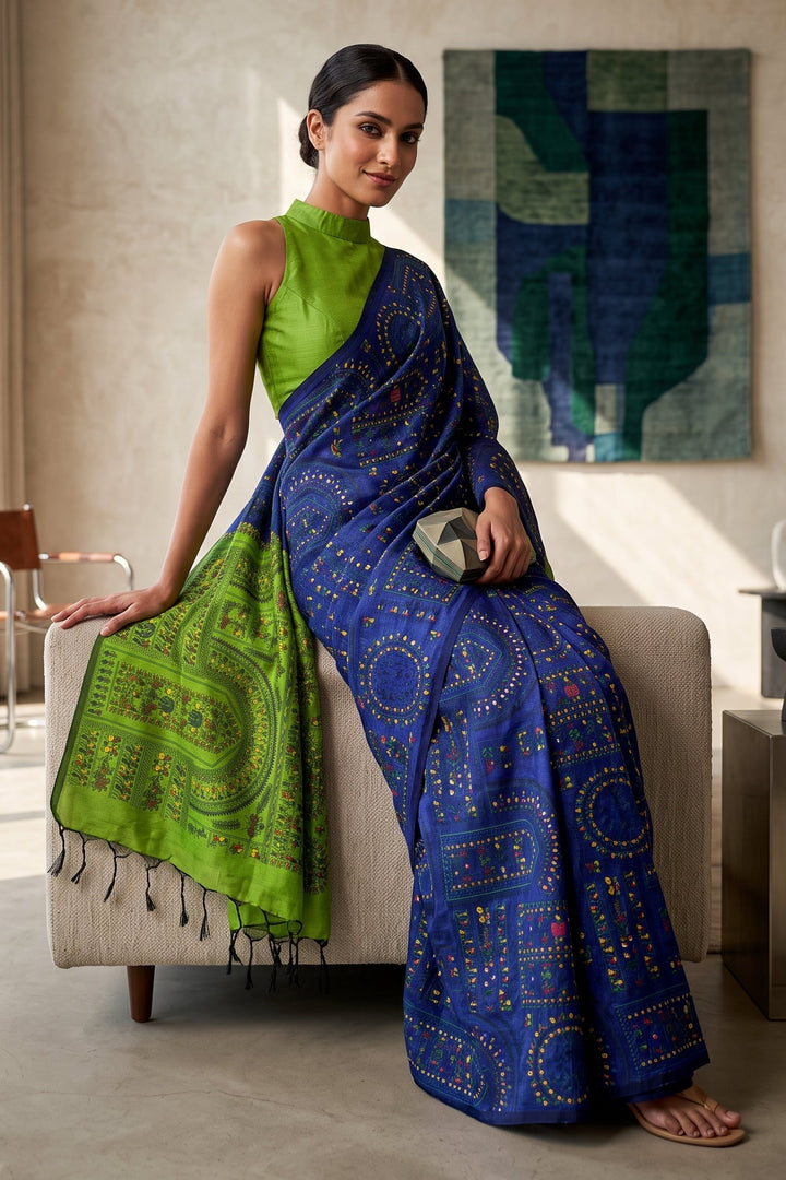 Melody of Colors Cotton Silk Saree