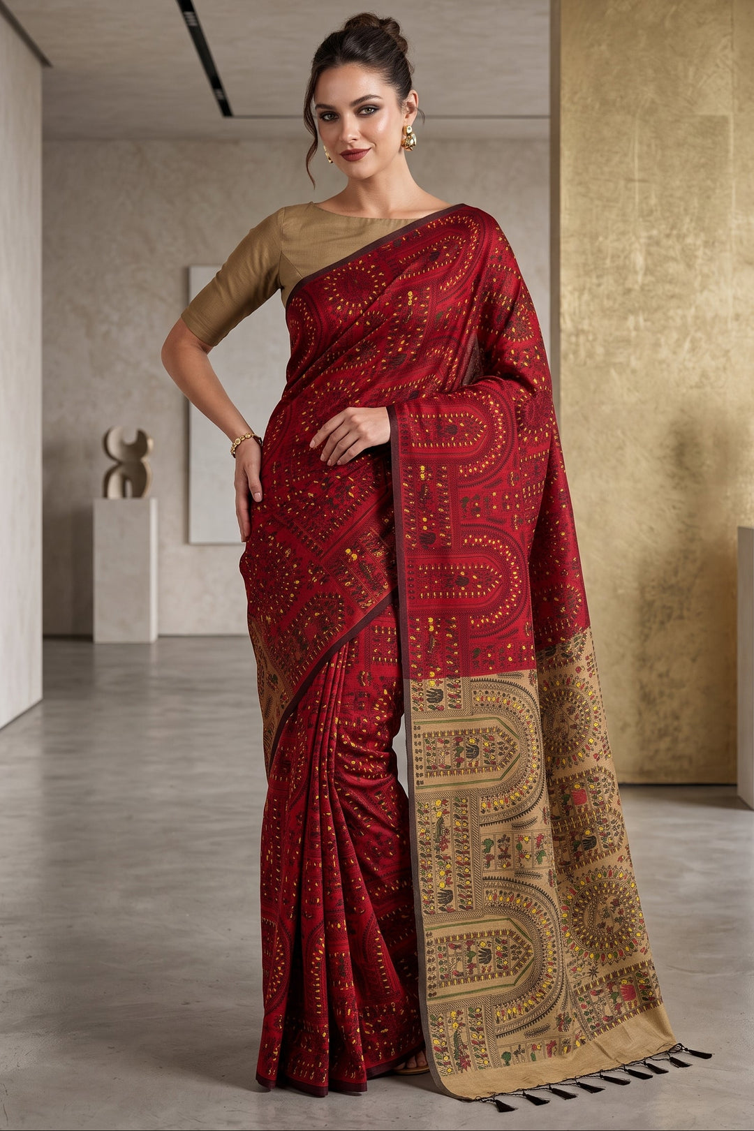 Melody of Colors Cotton Silk Saree