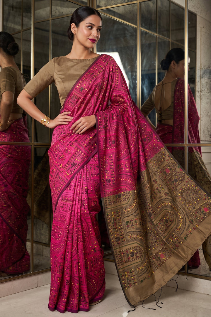 Melody of Colors Cotton Silk Saree