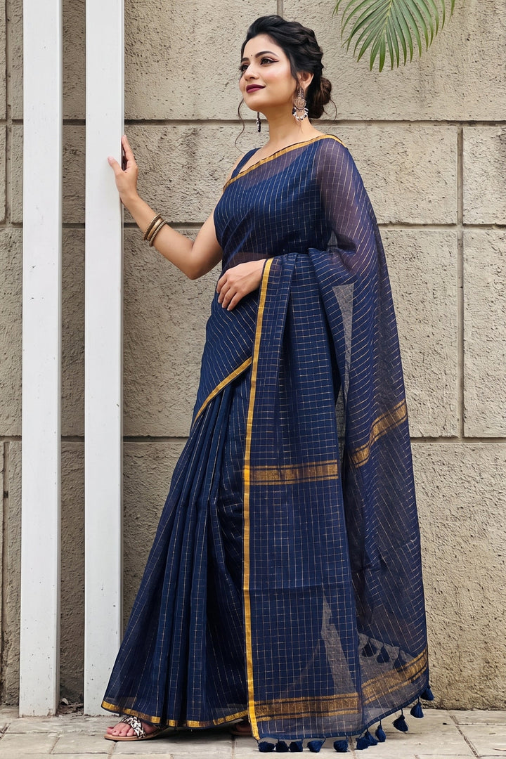 Quiet Opulence Mul Cotton Saree