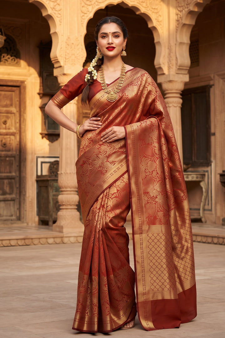 Maharani Weaves Katan Silk Saree