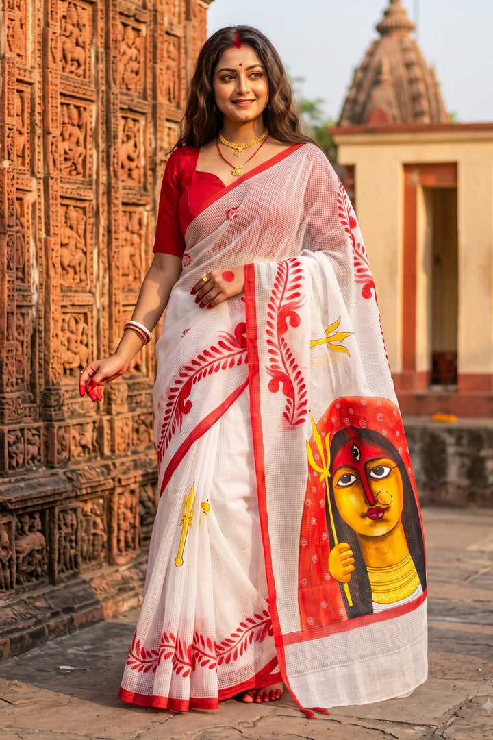 Adyashakti Hand Painted Resham Kota Saree