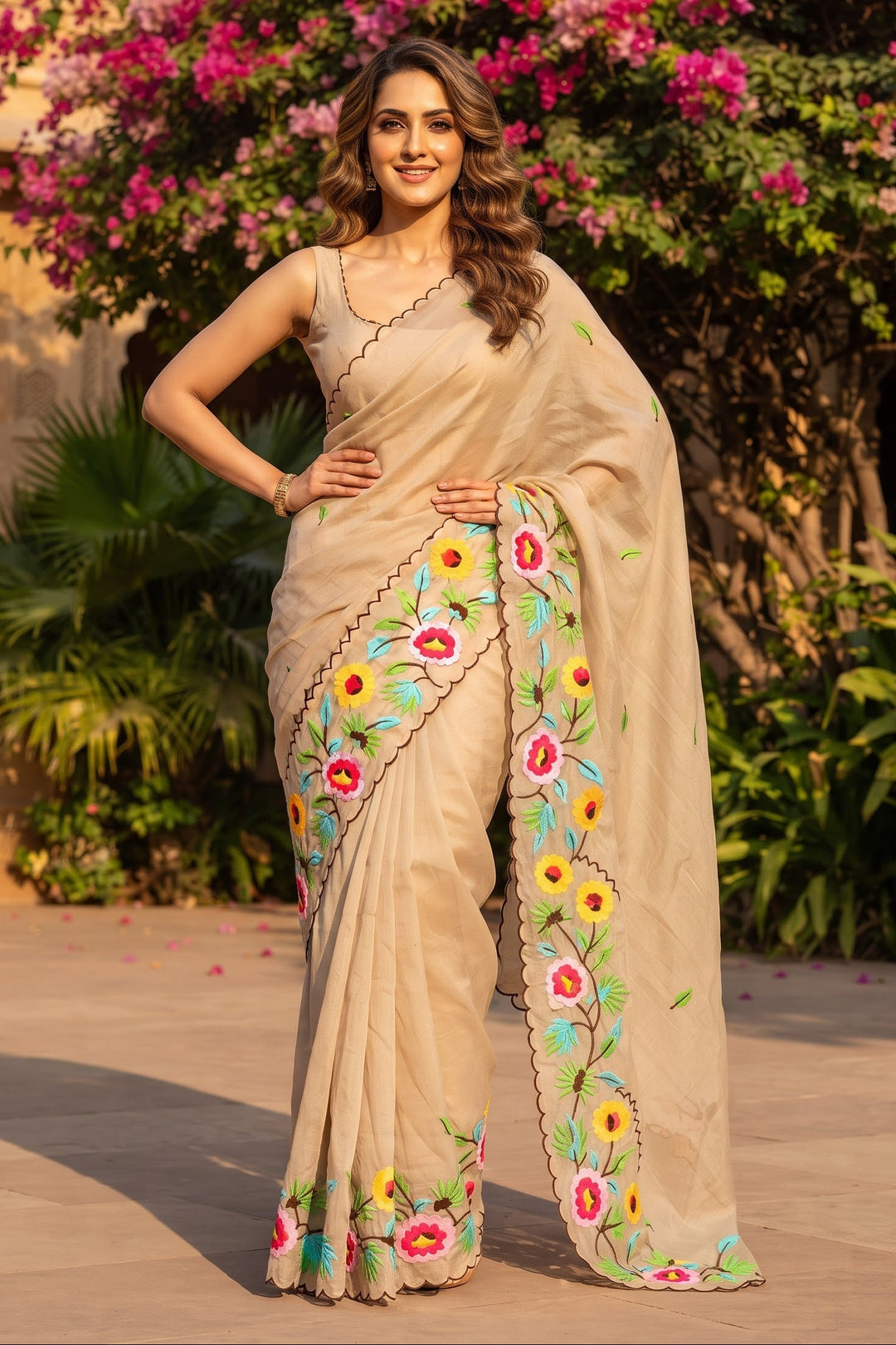 Meadow Sonnet Georgette Designer Saree