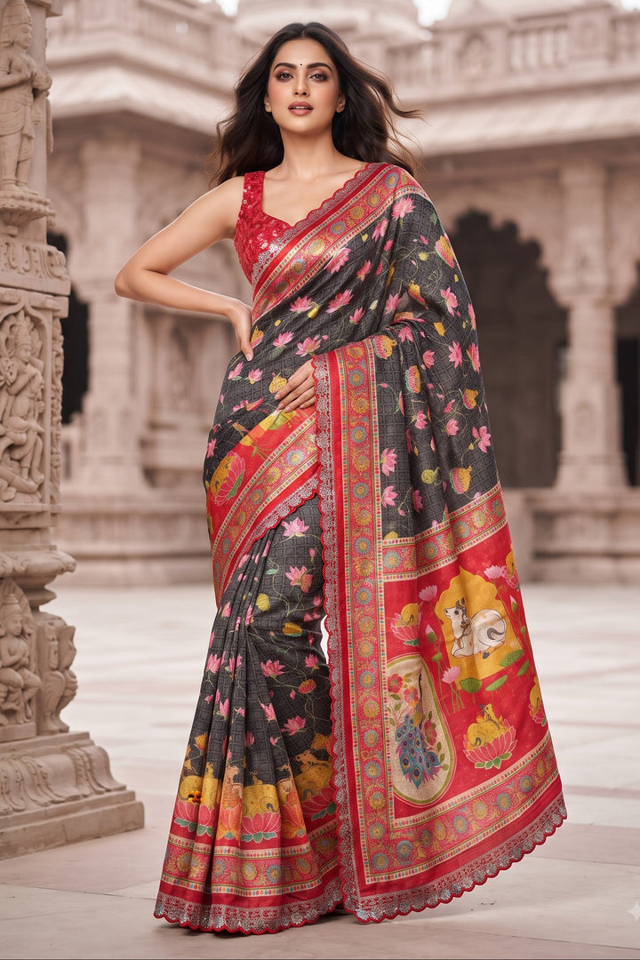 Madhabh Maya Designer  Banarasi Dola Silk Saree