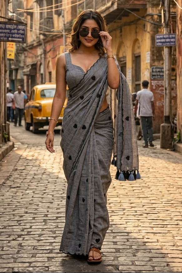 Sunkissed Love Mul Cotton Saree