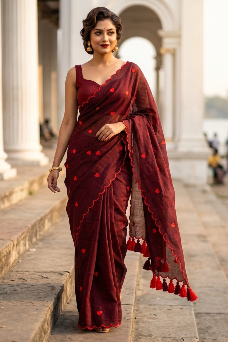 Sunkissed Love Mul Cotton Saree