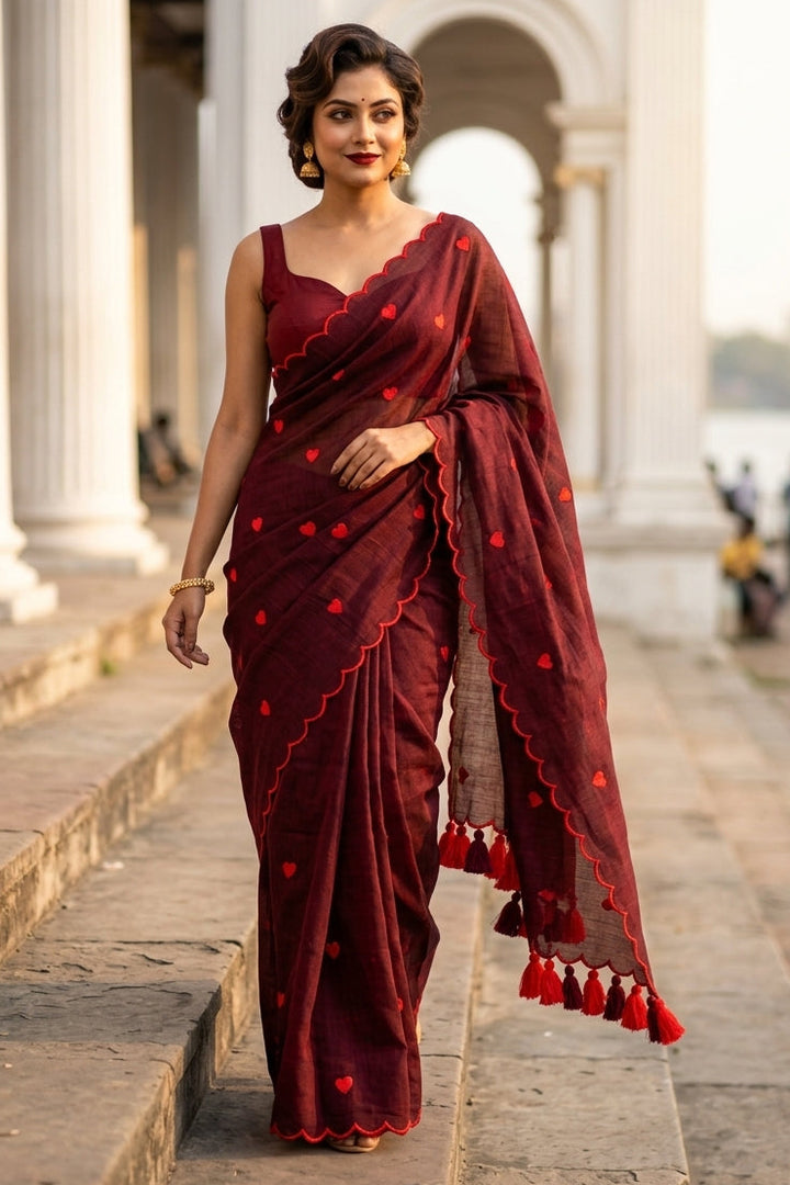 Sunkissed Love Mul Cotton Saree