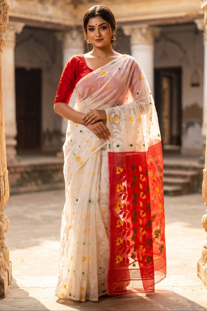Bisakha Bengal Dhakai Jamdani Saree